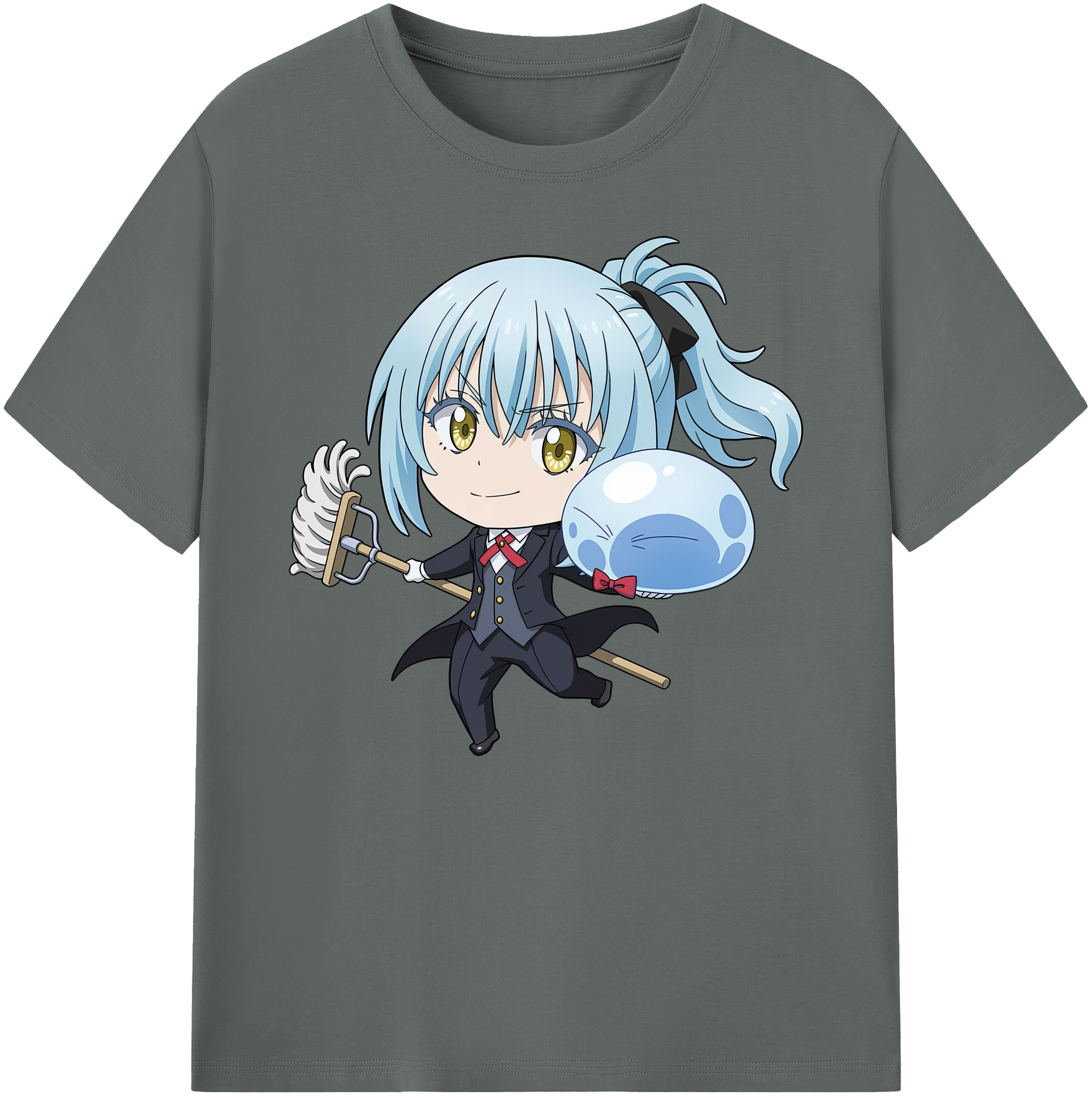 （画像用） 転スラ Regarding Reincarnated to Slime 綿100％ メンズ半袖Tシャツ｜肌触りやわらか＆通気性